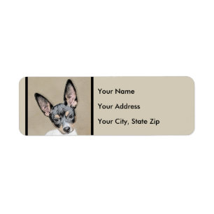 Étiquette Tableau Rat Terrier - Cute Original Chien Art