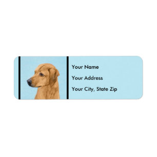 Étiquette Tableau Rhodesian Ridgeback - Art Chien original