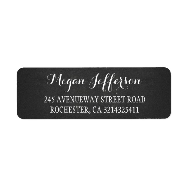 Étiquette tableau rustique (Devant)