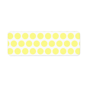 Étiquette Taches de polka au sorbet de citron