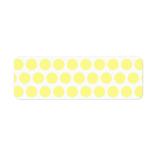 Étiquette Taches de polka au sorbet de citron (Devant)