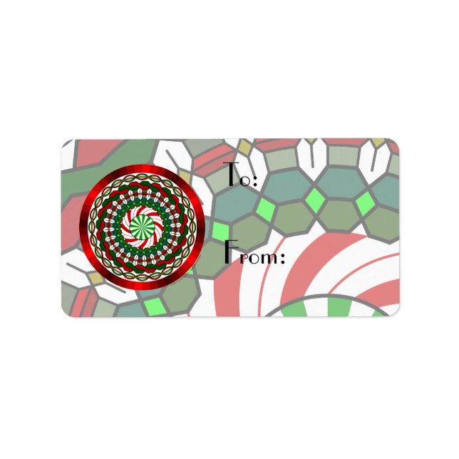 Étiquette Tag cadeau de Noël (Devant)