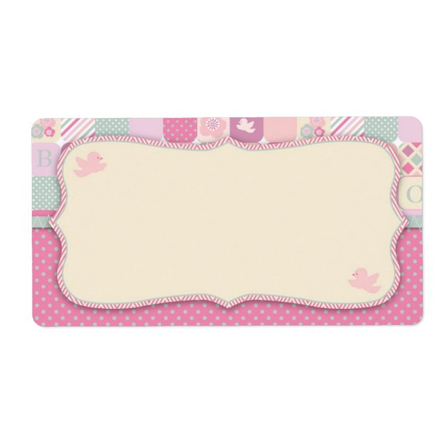 Étiquette Tag du nom de la fille du Ciel Merci (Devant)