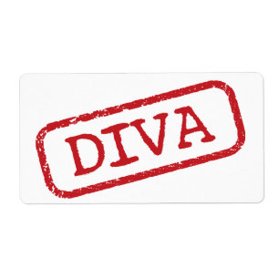 Étiquette Tamponner "DIVA"