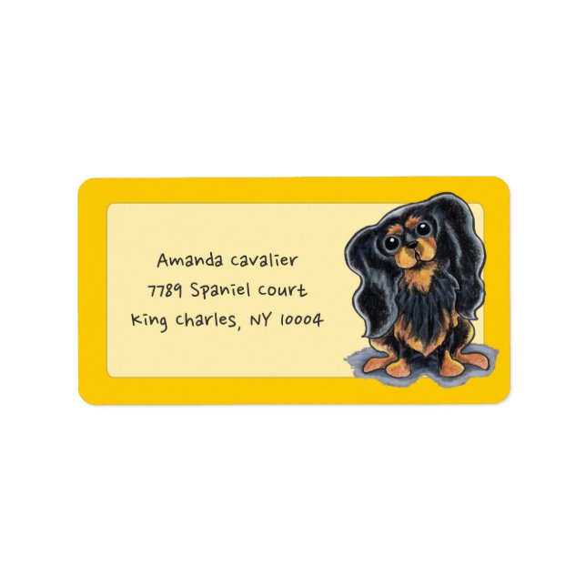 Étiquette Tan noir CKCS Studio Sunshine Gold (Devant)