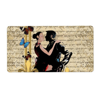 Étiquette tango vintage