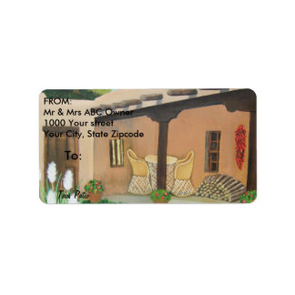 Étiquette Taos Patio ~ Paysage