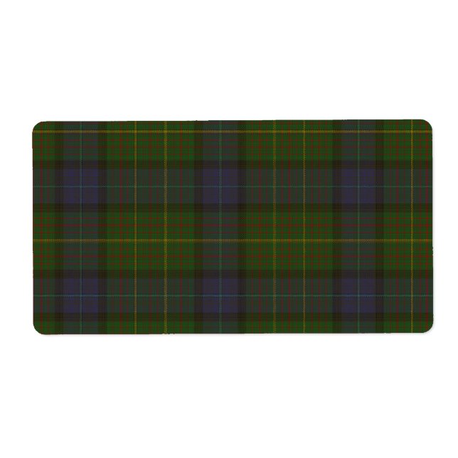 Étiquette tartan californien (Devant)