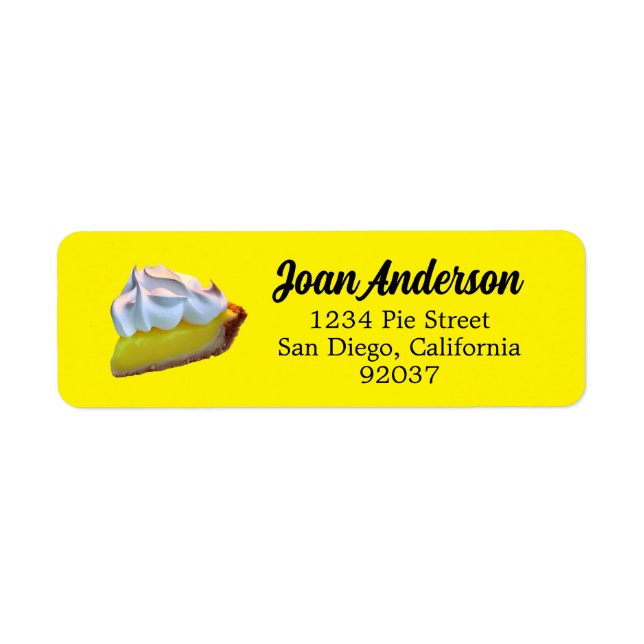 Étiquette Tarte au citron meringuée (Devant)