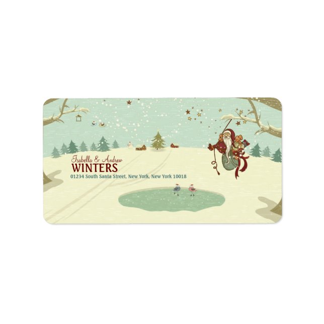 Étiquette Tarzan Père Noël (Devant)