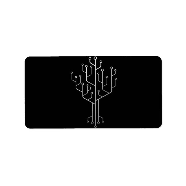 Étiquette Technique du programmeur programmeur de l'arbre de (Devant)