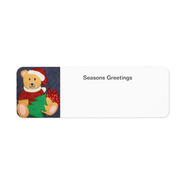 Étiquette Teddy Bear (Devant)