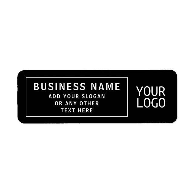 Étiquette Télécharger le logo ou le code QR | Adresse de ret (Devant)