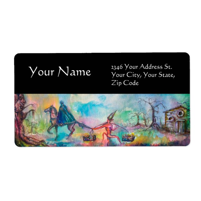 Étiquette TEMPTATION Chevalier foncé et le trésor du diable, (Devant)