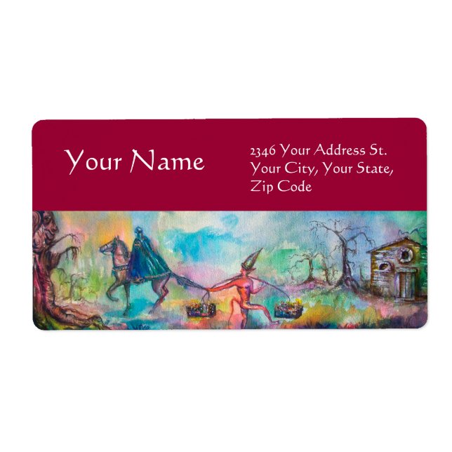 Étiquette TEMPTATION Chevalier foncé et le trésor du diable, (Devant)