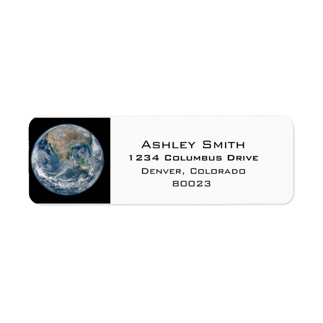 Étiquette Terre notre monde (Devant)