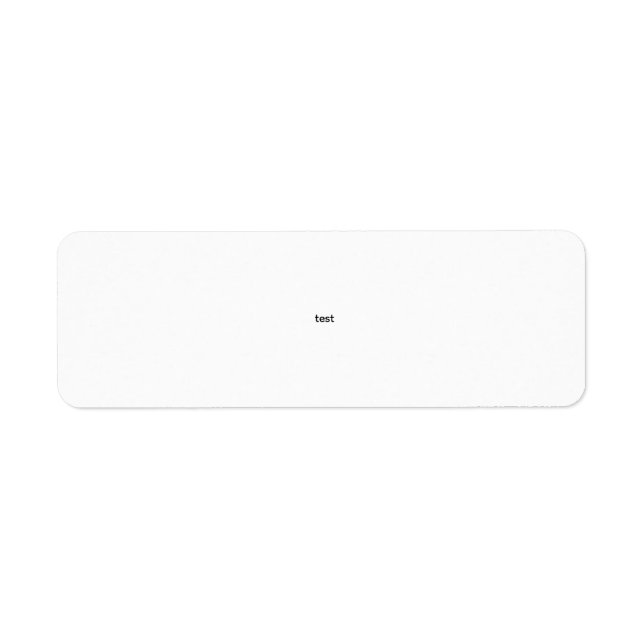 Étiquette test (Devant)