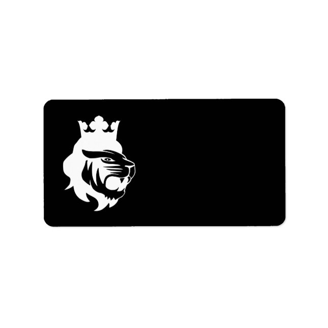 Étiquette Tête du lion (Devant)