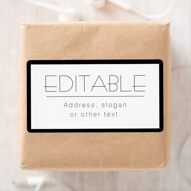 Étiquette Texte évolutif avec bordure (En situation)