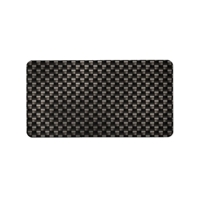 Étiquette Texture de fibre de carbone (Devant)