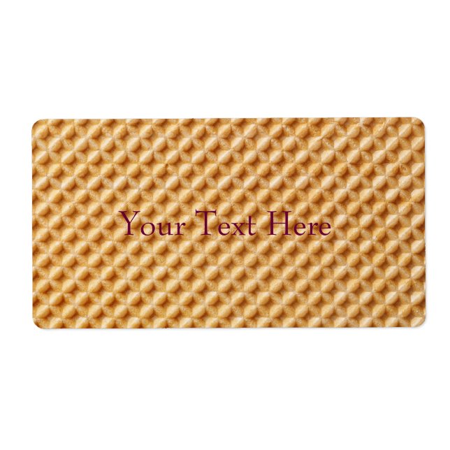 Étiquette Texture de plaquette (Devant)