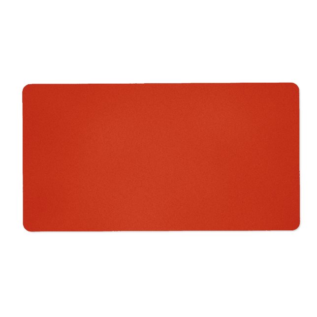 Étiquette Texture Grainée Rouge Chaud Moderne (Devant)
