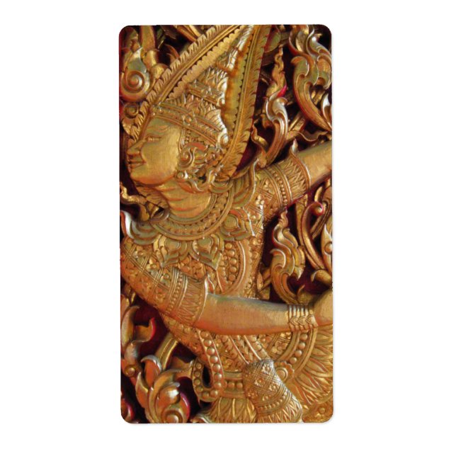 Étiquette Thai Buddhist Temple Detail (Devant)