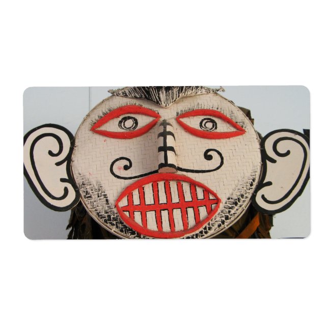 Étiquette Thailande Fantôme, Festival Phi Ta Khon Mask, Loei (Devant)