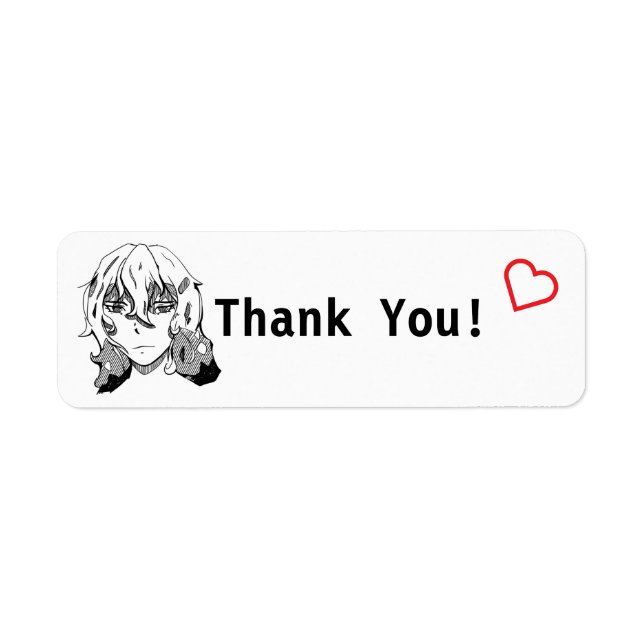 Étiquette Thank You Linart ❤️ (Devant)