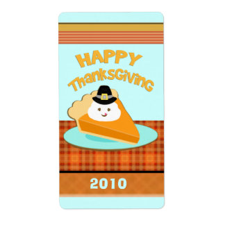 Étiquette Thanksgiving personnalisé / Sticker
