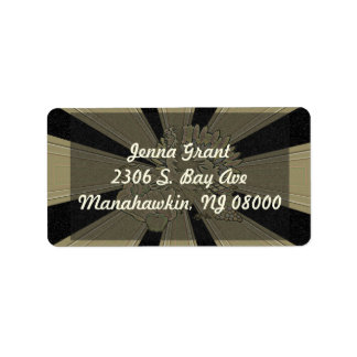 Étiquette Thanksgiving Turquie sculpté -