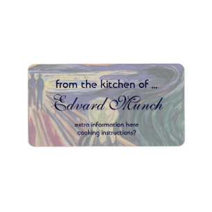 Étiquette The Scream by Edvard Munch, Vintage Expressionism