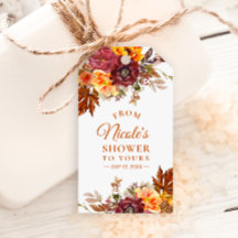Étiquette thème automnal de mon shower à vous