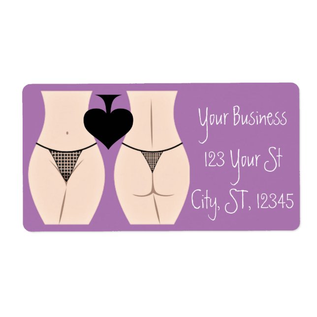 Étiquette Thong Panty Spade Thunder_Cove (Devant)