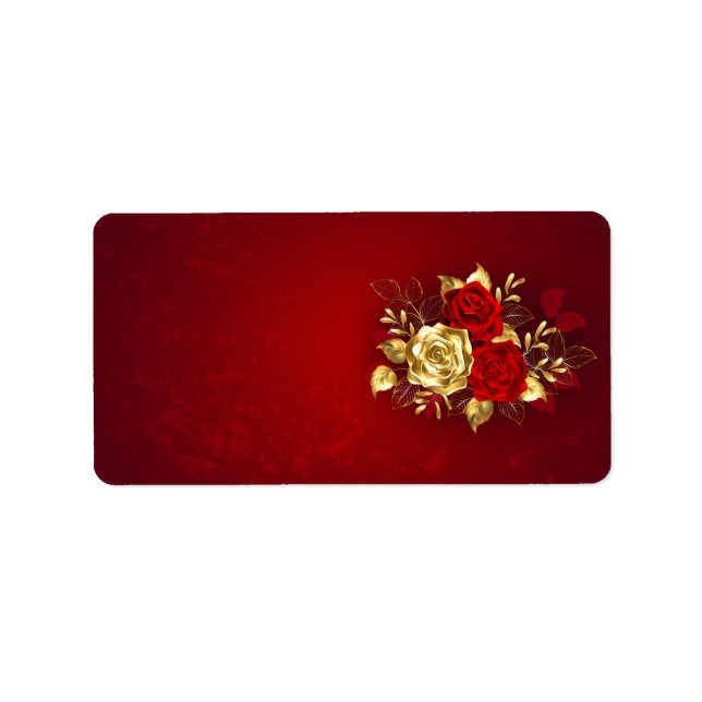 Étiquette Three Jewelry Roses (Devant)