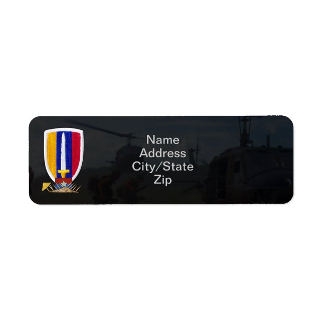 Étiquette timbre de guerre usarv vietnam (Devant)