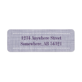 Étiquette Tissu tissé en tissu en Indigo violet