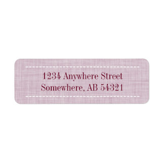 Étiquette Tissu tissé en tissu en rouge marron