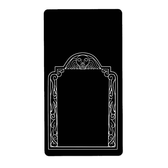 Étiquette Tombstone (Devant)