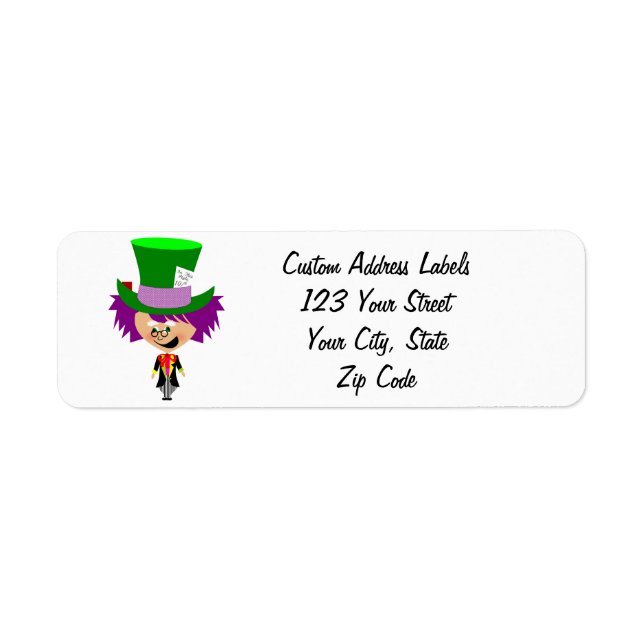 Étiquette Toon Mad Hatter (Devant)