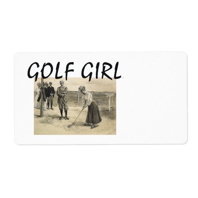 Étiquette TOP Golf Girl (Devant)