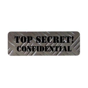 Étiquette top secret - confidentiel