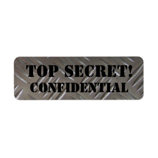 Étiquette top secret - confidentiel