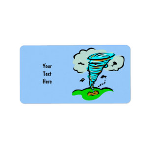 Étiquette Tornado Tornado Tornado Tornade Météorologie mé