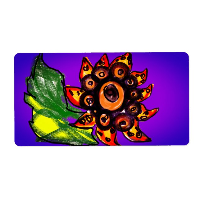 Étiquette Tournesol (Devant)