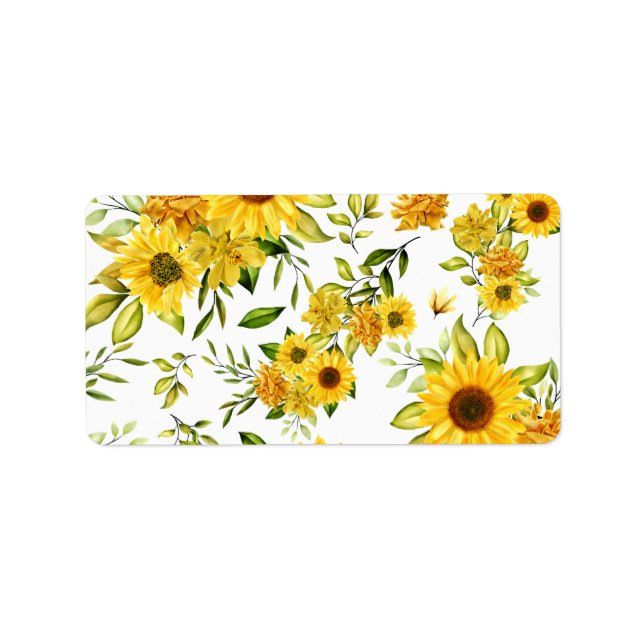 Étiquette Tournesol 8 (Devant)