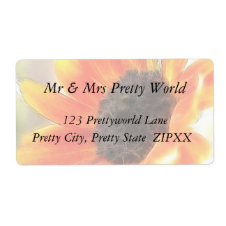 Étiquette Tournesol clair et gras