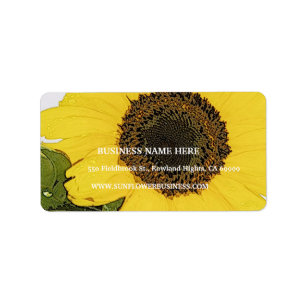 Étiquette Tournesol de l'Oie du matin