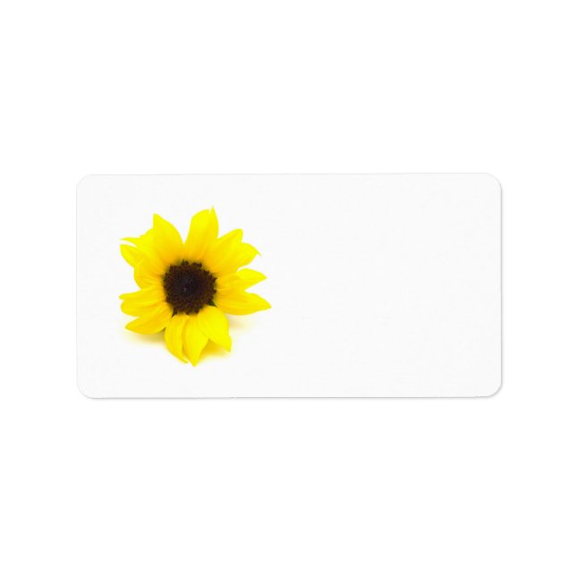 Étiquette Tournesol jaune (Devant)