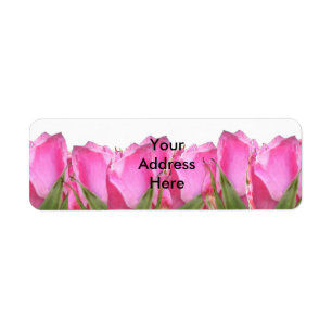 Étiquette Tout l'étiquette de adresse rose rose de retour d